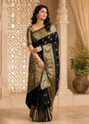 Black & Gold Designer Saree